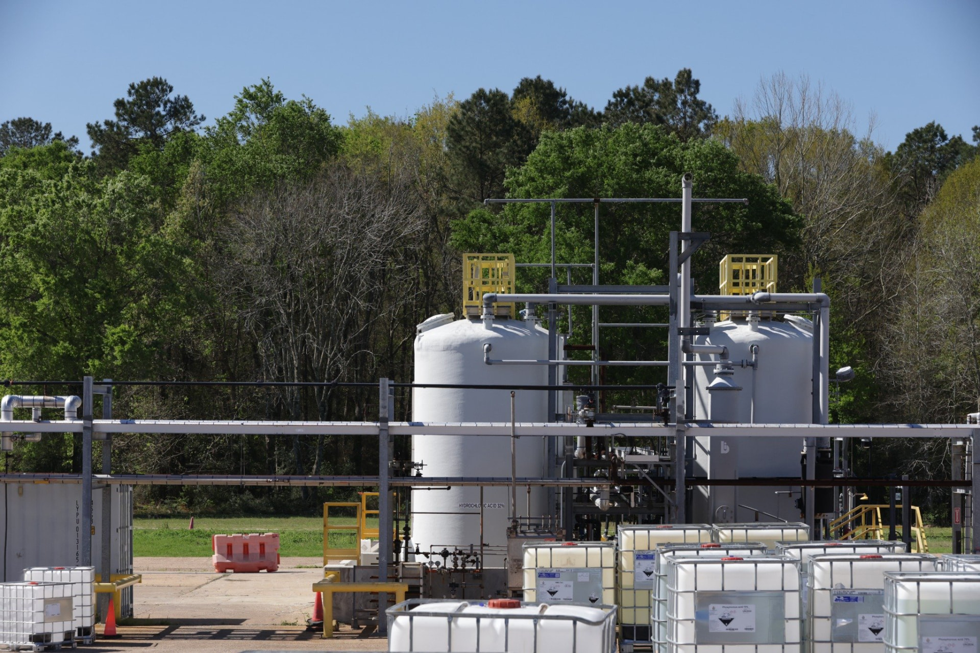 Element Chemicals production tanks and process equipment