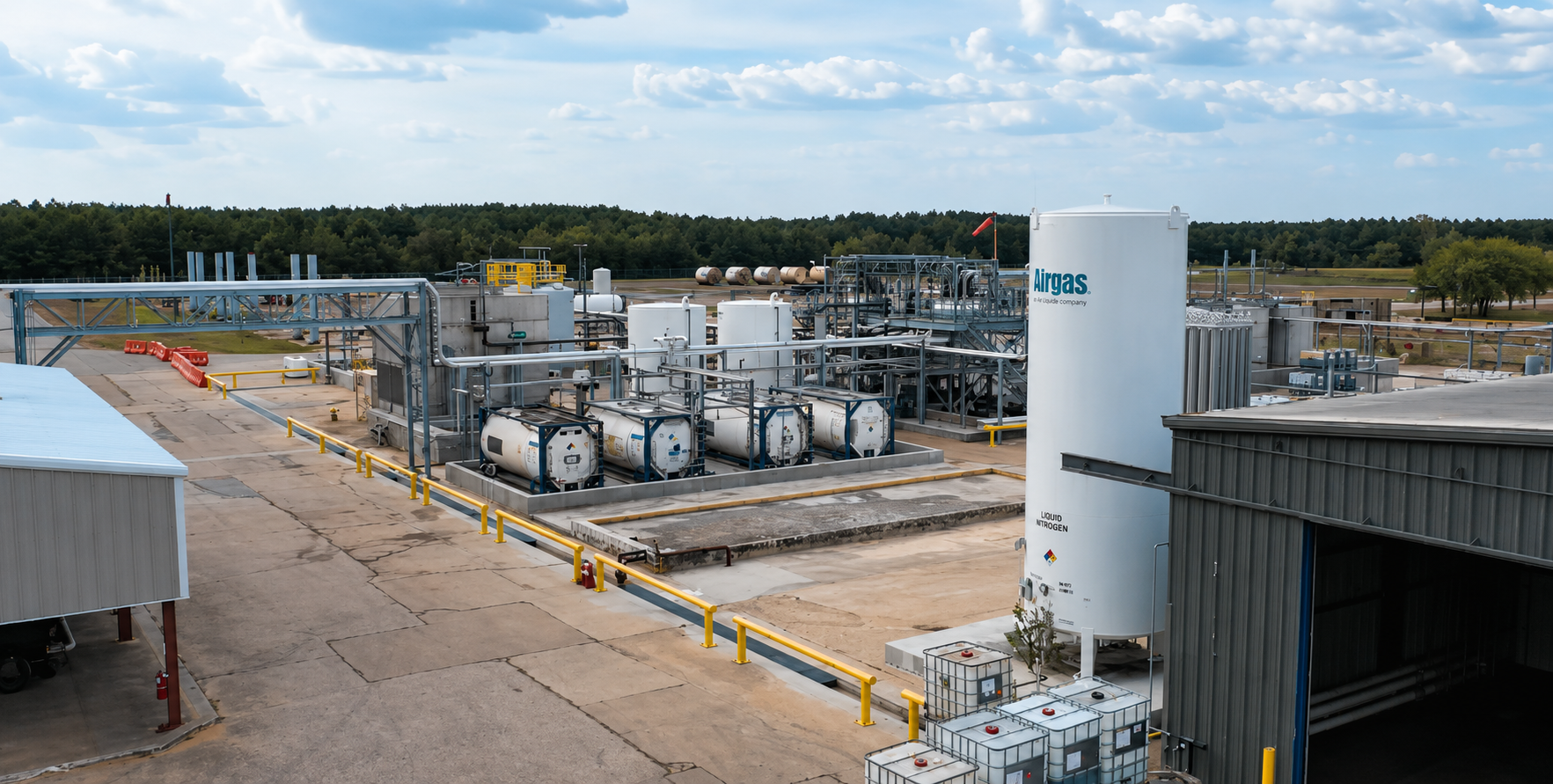 Aerial view of the Element Chemicals manufacturing site