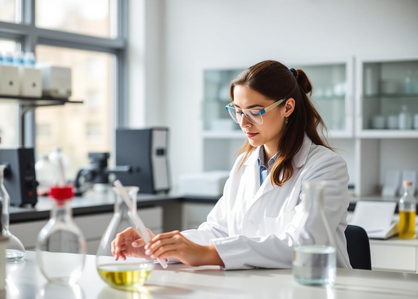Element Chemicals laboratory testing bench